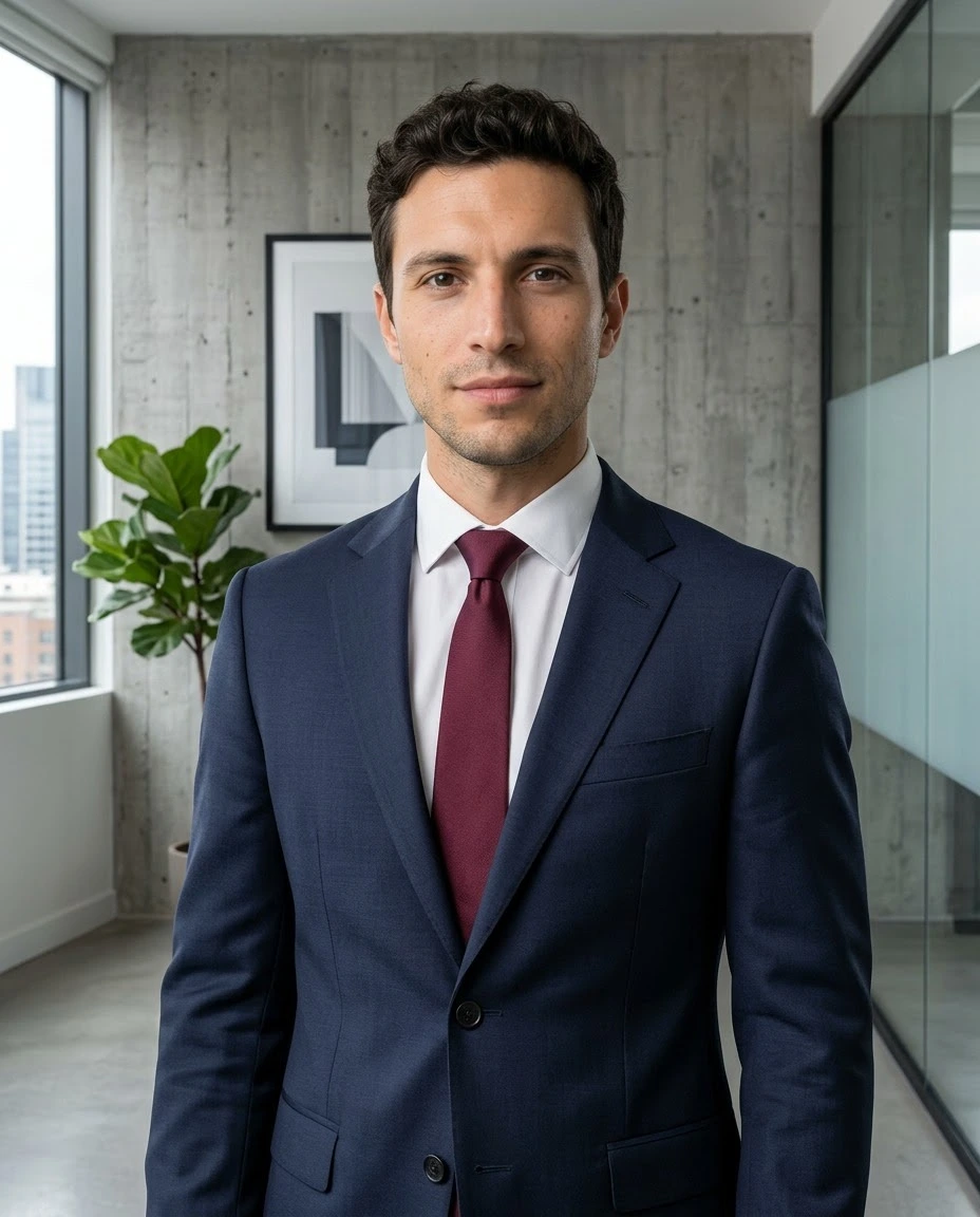 AI-generated example photo in the "Venture Capitalist (M)" style