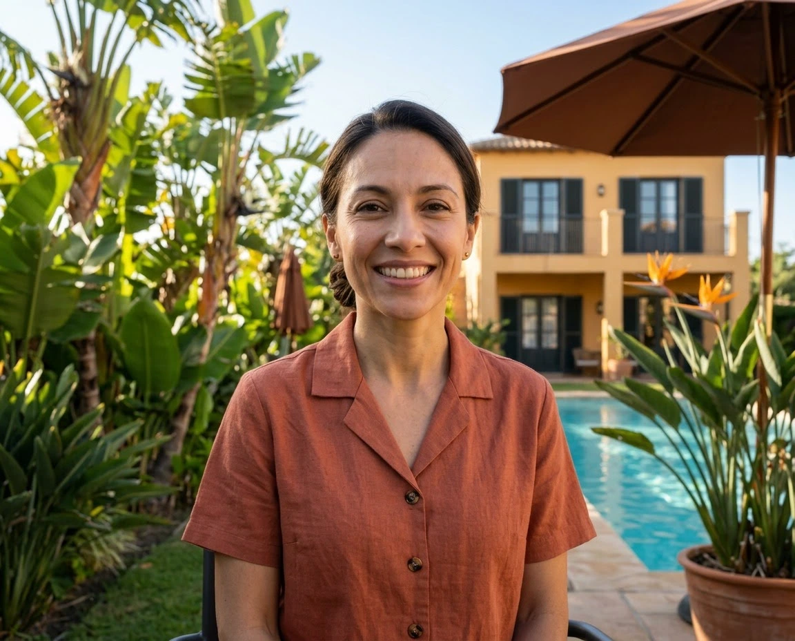 AI-generated example photo in the "Swimming Pool" style