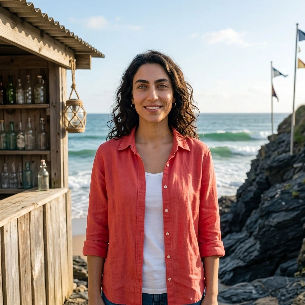 AI-generated example photo in the "Beach Lifestyle" style