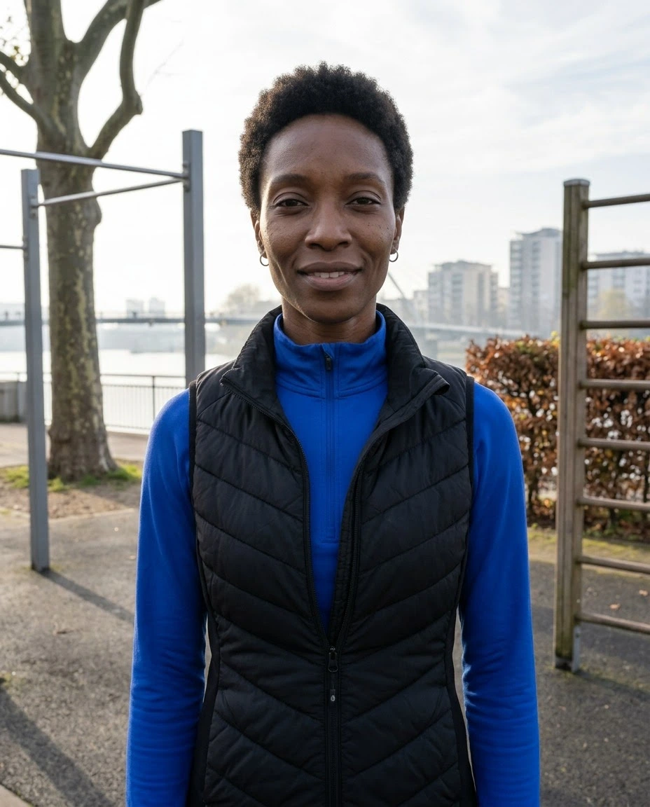 AI-generated example photo in the "Fitness Outdoors" style
