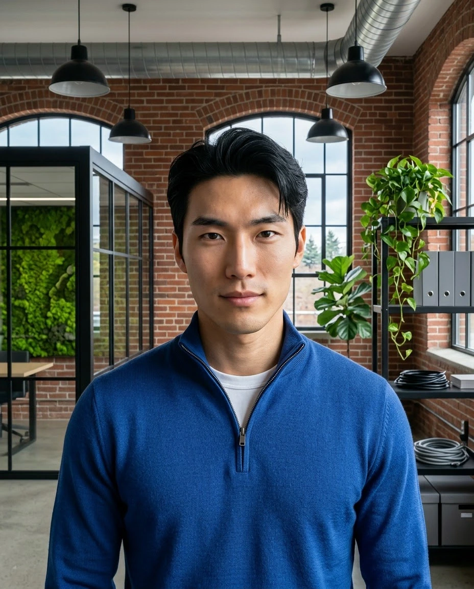 AI-generated example photo in the "Tech Professional" style