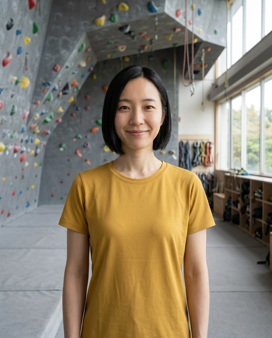 AI-generated example photo in the "Rock Climbing" style