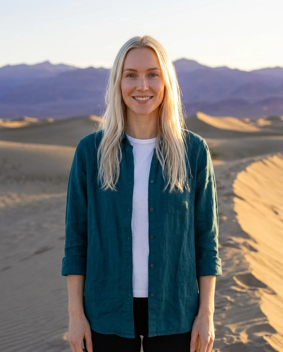 AI-generated example photo in the "Desert Golden" style