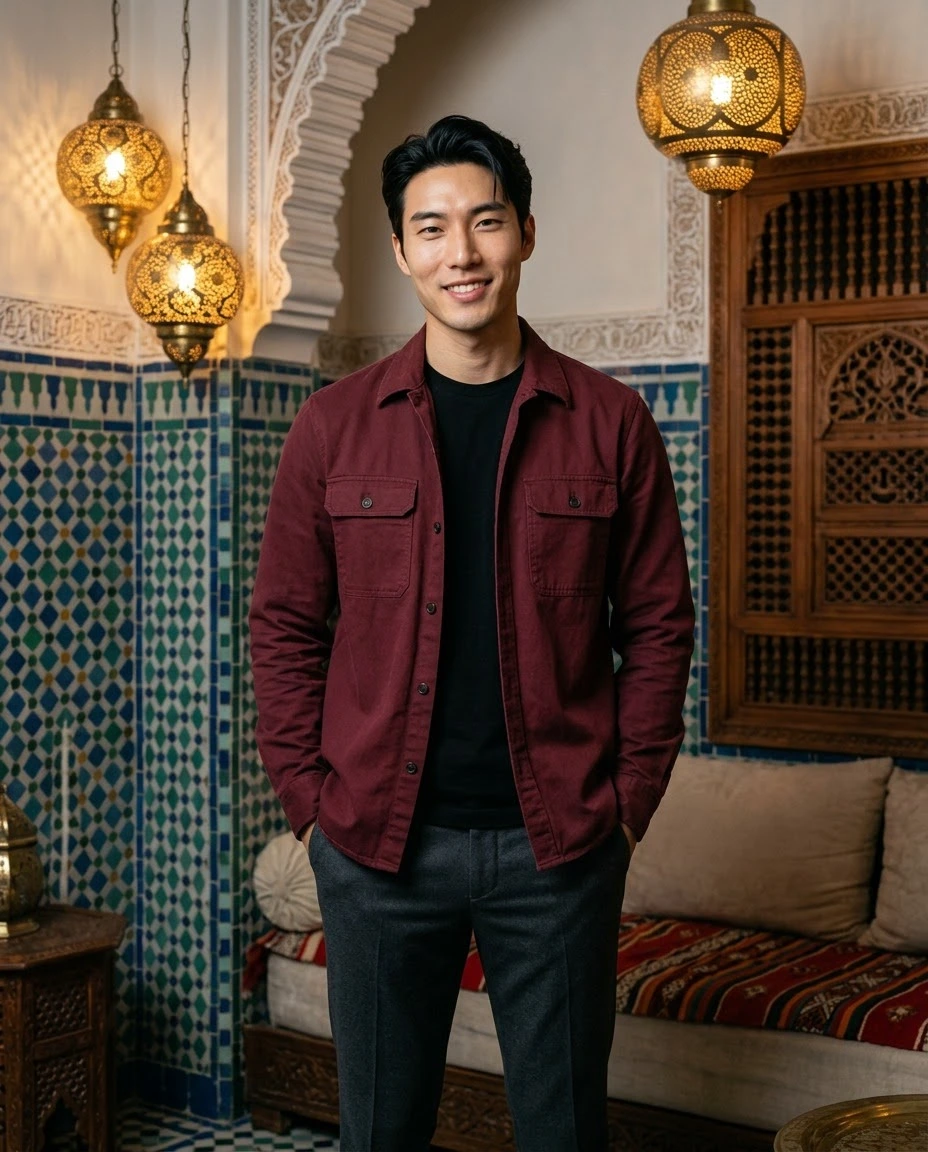 AI-generated example photo in the "Hookah Lounge" style