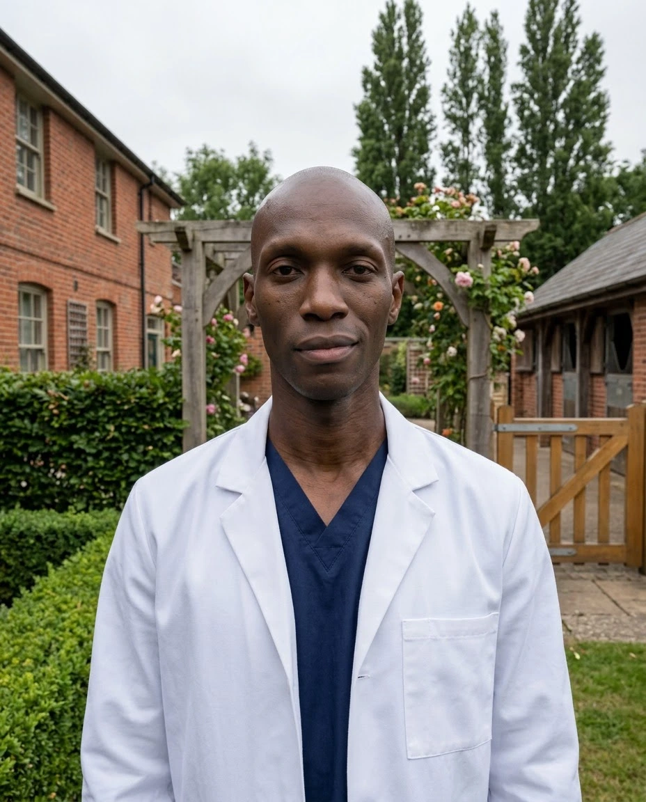 AI-generated example photo in the "Veterinarian" style