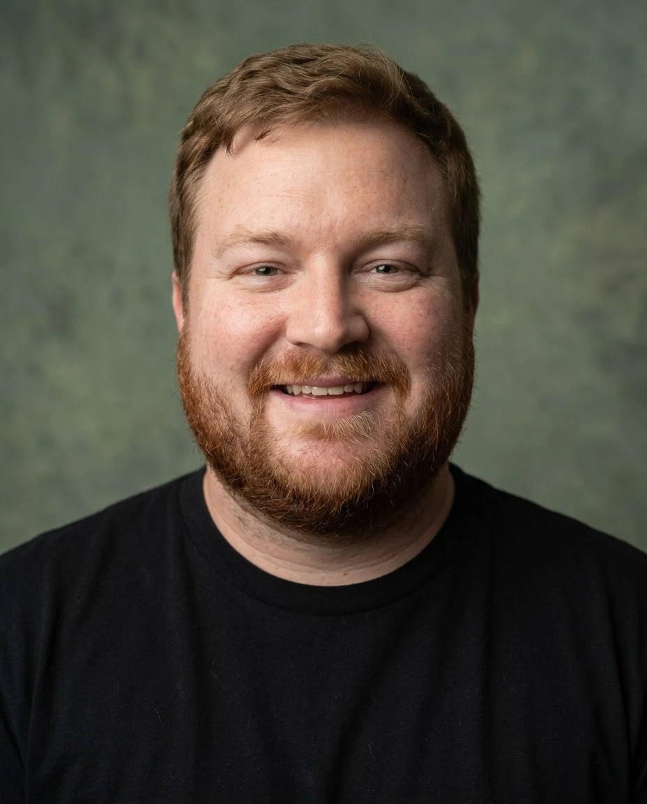 AI-generated example photo in the "Studio Minimalist" style