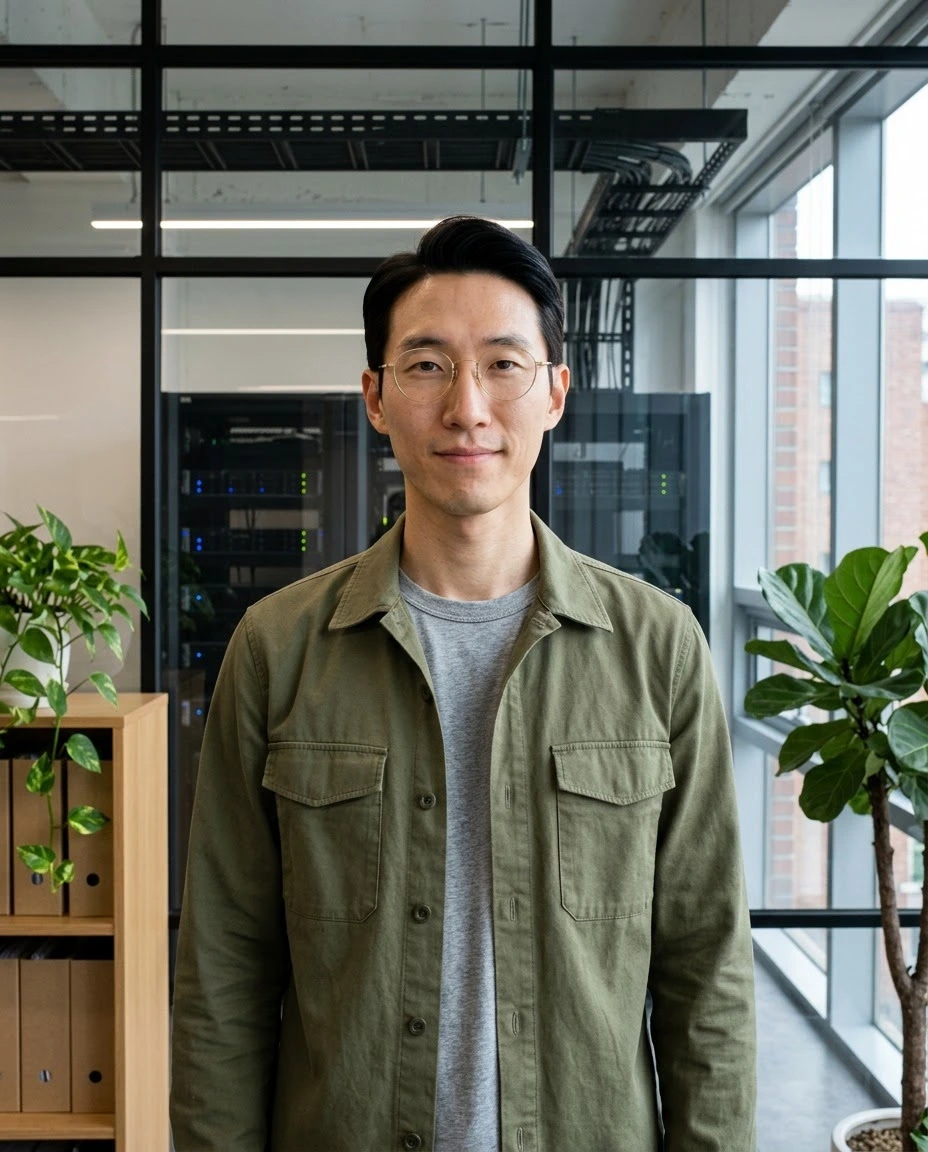 AI-generated example photo in the "IT Professional" style
