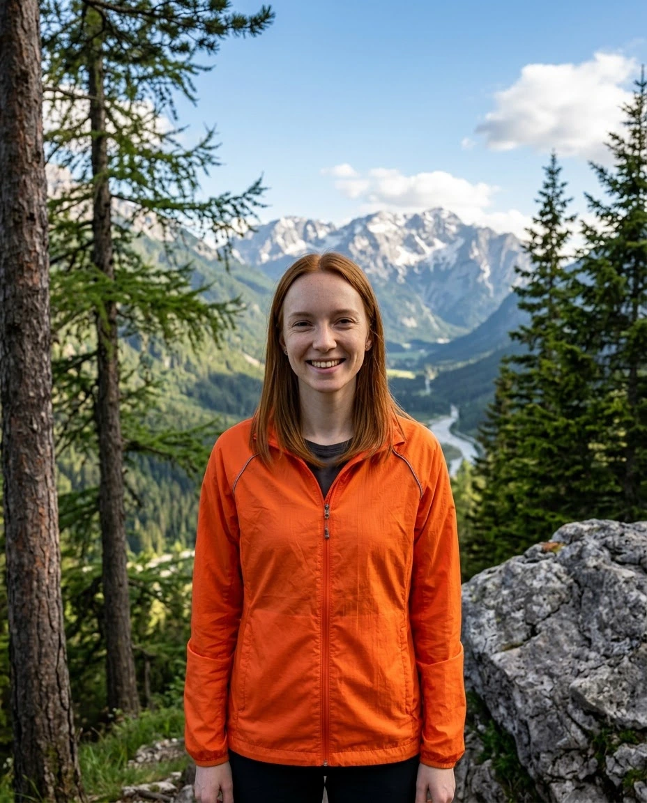 AI-generated example photo in the "Cycling Adventure" style