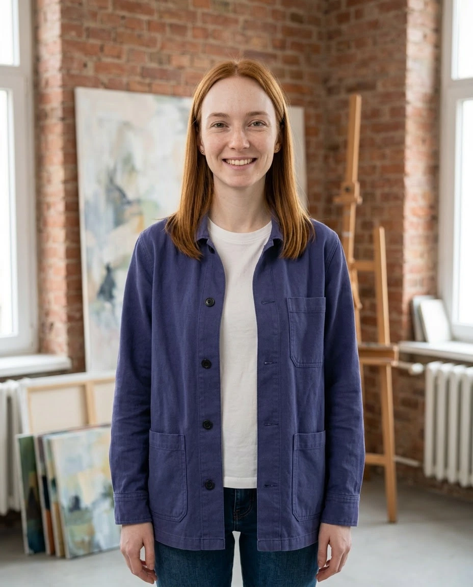 AI-generated example photo in the "Painting / Artist" style