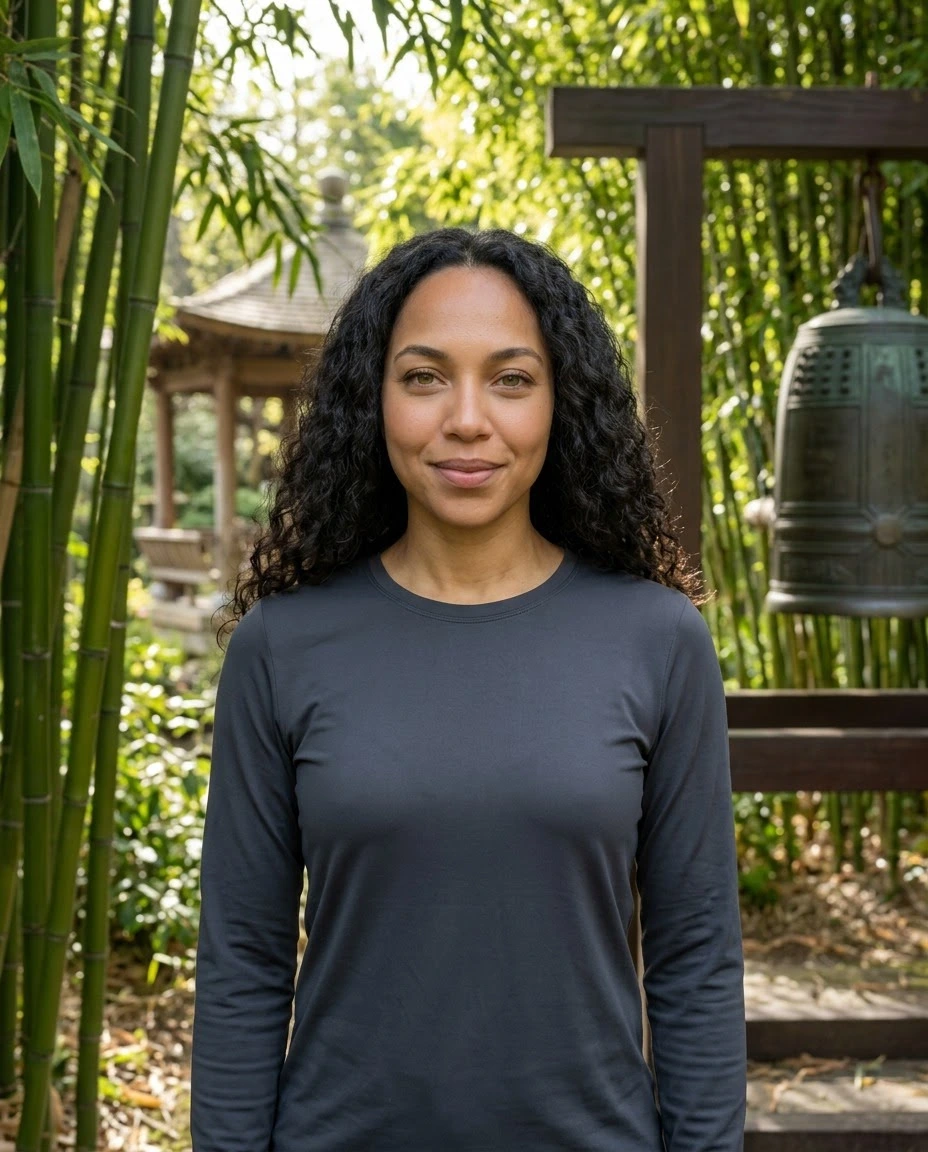 AI-generated example photo in the "Yoga Zen" style