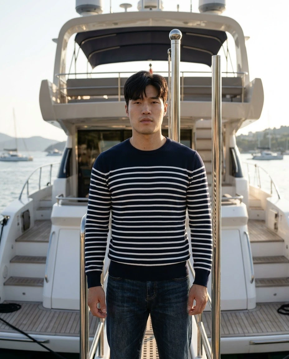 AI-generated example photo in the "Yacht Life" style