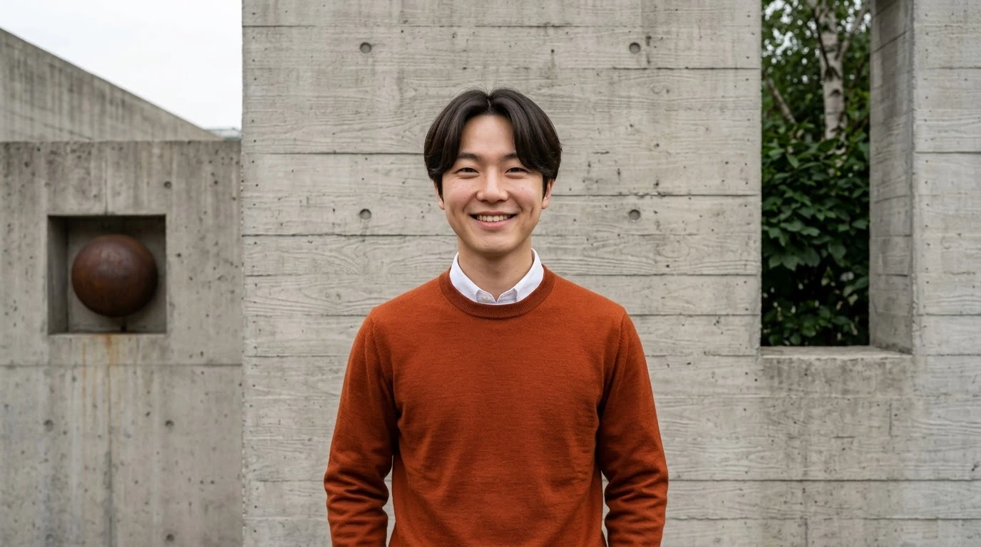 AI-generated example photo in the "Concrete Minimal" style