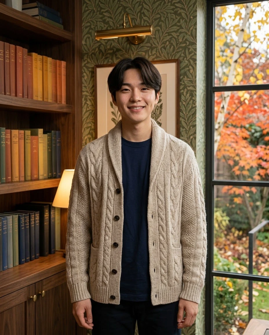 AI-generated example photo in the "Cozy Autumn Reading" style