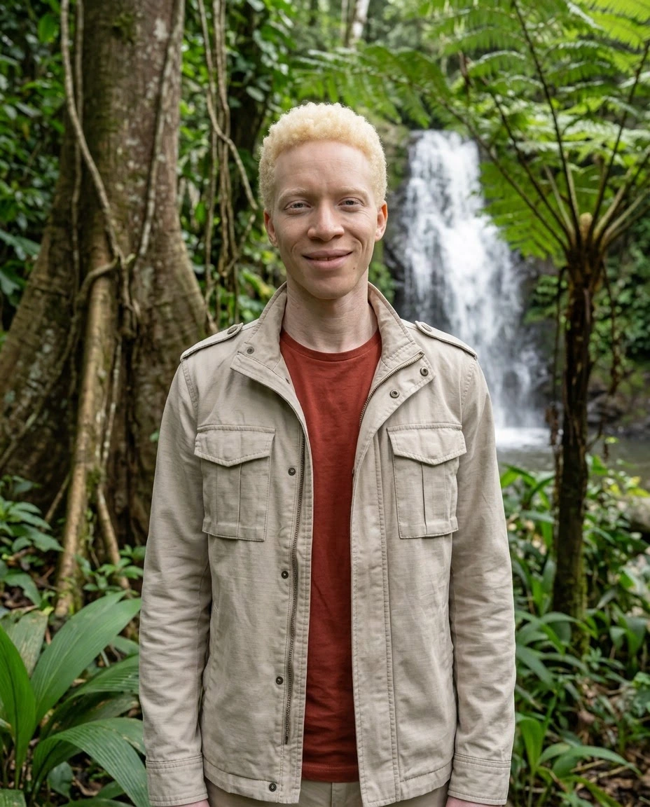 AI-generated example photo in the "Jungle Explorer" style