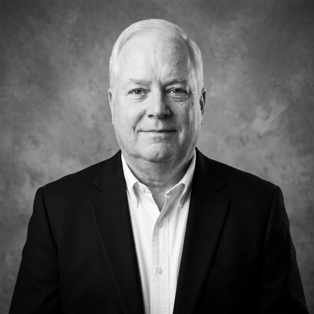 AI-generated example photo in the "Black & White Classic" style