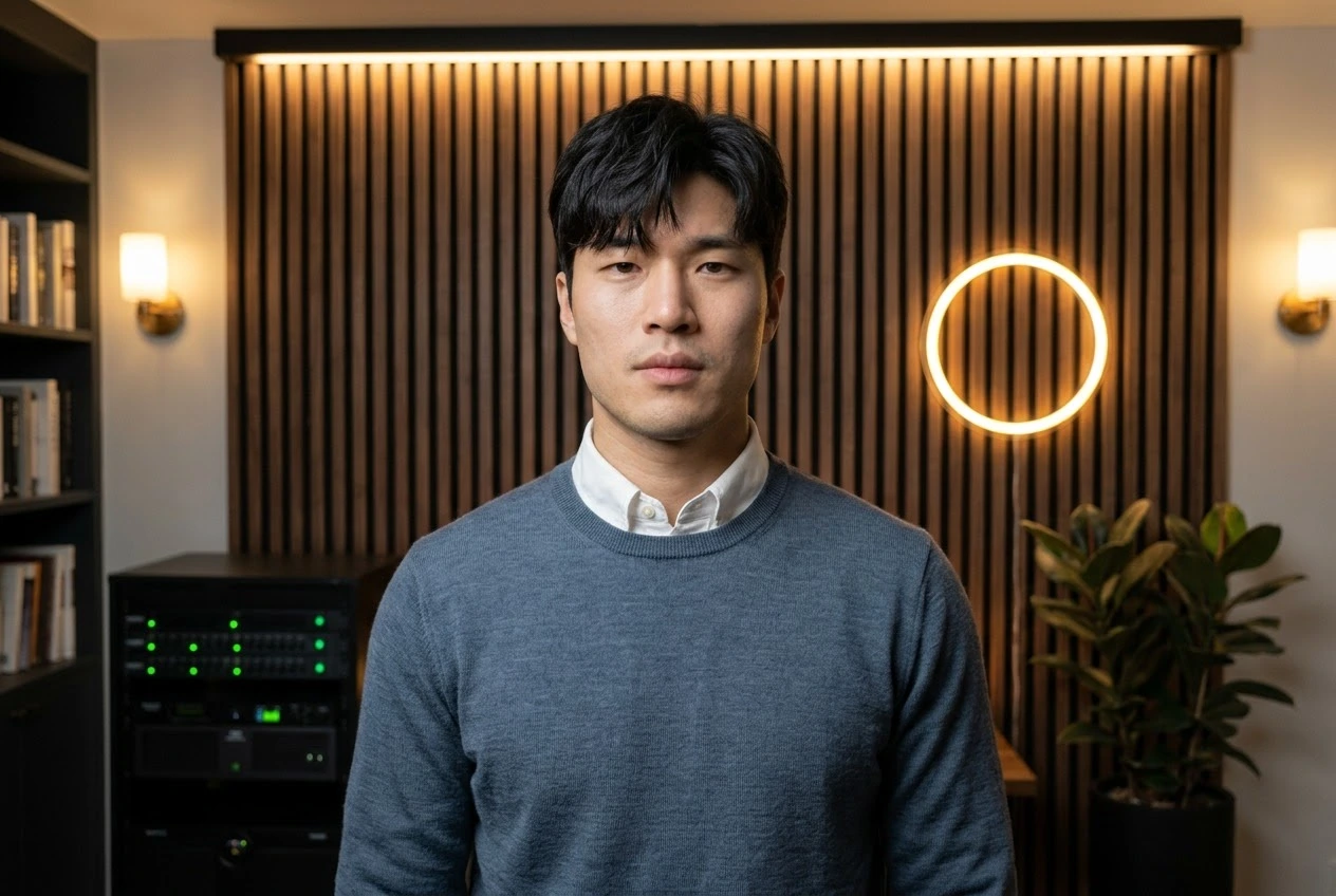 AI-generated style example photo: Podcast Host